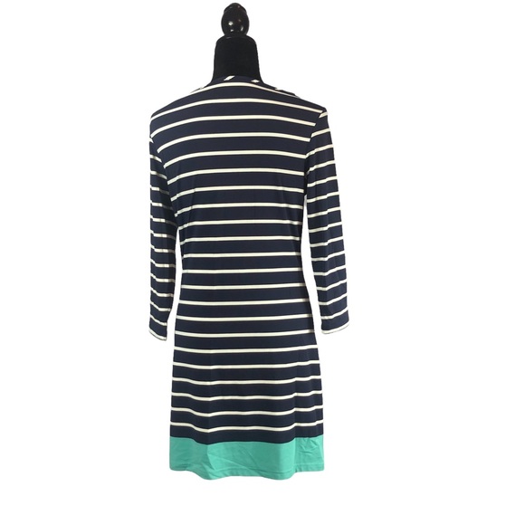 Southern Tide Navy Stripe Long Sleeve Dress size Small - Picture 2 of 10